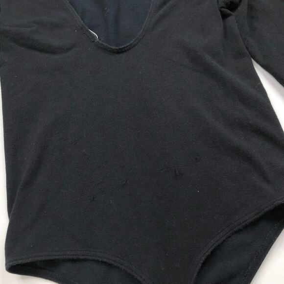 Wolford Leotard S/M? Pullover No Button Long Sleeve Top Black Faded PLS READ HRJ - Picture 11 of 13